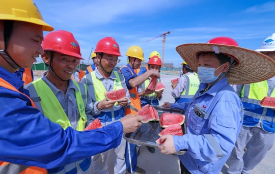 王大真看望慰問(wèn)田家河項(xiàng)目建設(shè)一線干部職工(圖4)