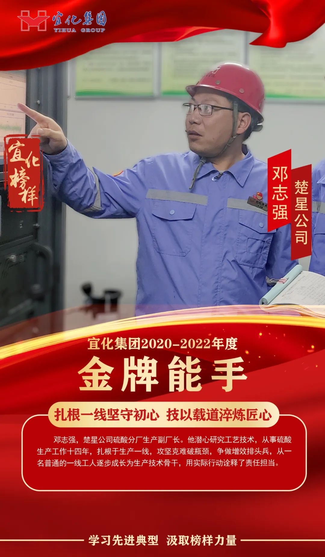 【宜化榜樣】金牌能手鄧志強(qiáng)：扎根一線堅守初心，技以載道淬煉匠心